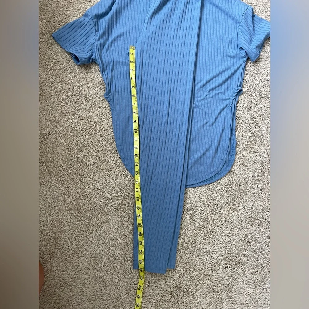 Girls Blue size 11-12y matching top with pants